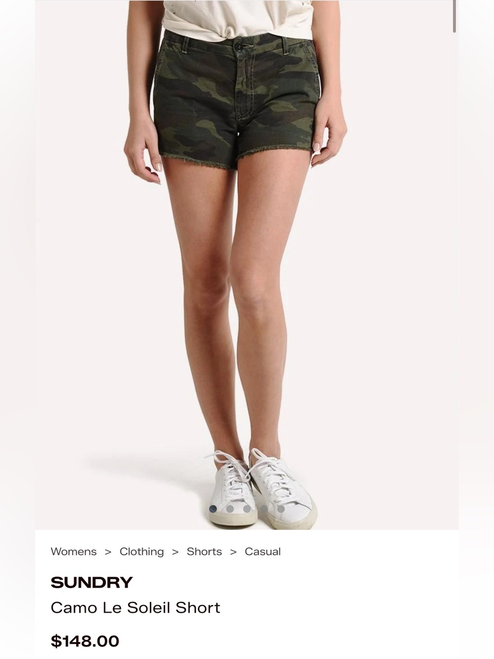 Sundry Camo Shorts NWT, size 26